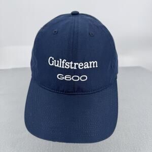 Gulfstream G600 Adjustable Hat Navy Embroidered Aviation Corporate Cap Promo